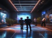 AI Art vs Human Masterpiece in Experiential Gallery