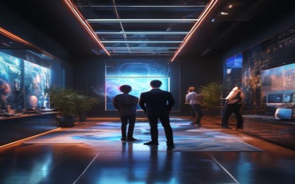 AI Art vs Human Masterpiece in Experiential Gallery