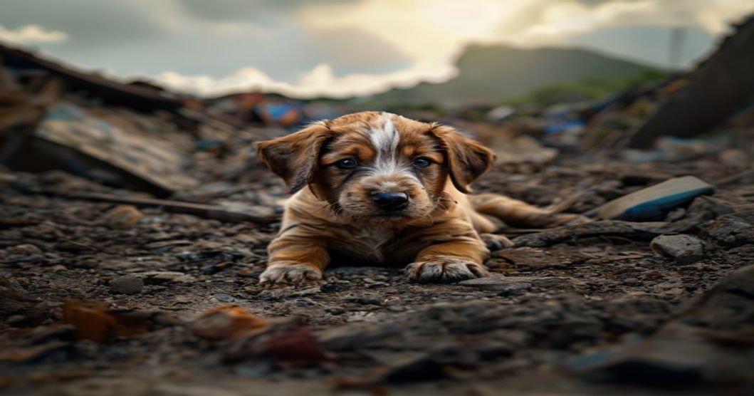 Puppy rescued from venezuela rubble